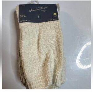 Universal Thread Socks Multicolor 3 Pack, 4-10 size Cotton Blend NWT Winter